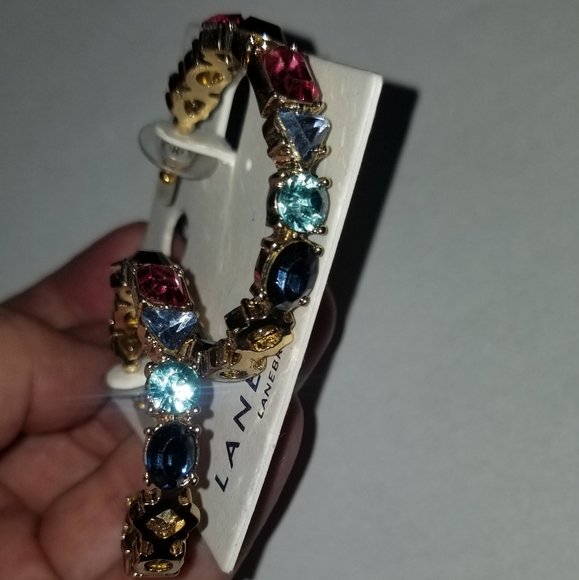 Gorgeous Multicolored Gem Earrings Lane Bryant - Picture 3 of 4